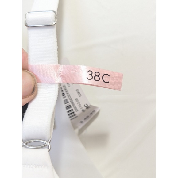 La Vie en Rose Sleekback Bra 38C White Seamless Back Smoothing Underwire NWT - Picture 6 of 7